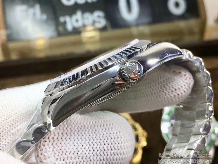 ROLEX勞力士 日誌系列 全新款 經典羅馬刻度設計 奢華典雅 男士腕表  wssb3721